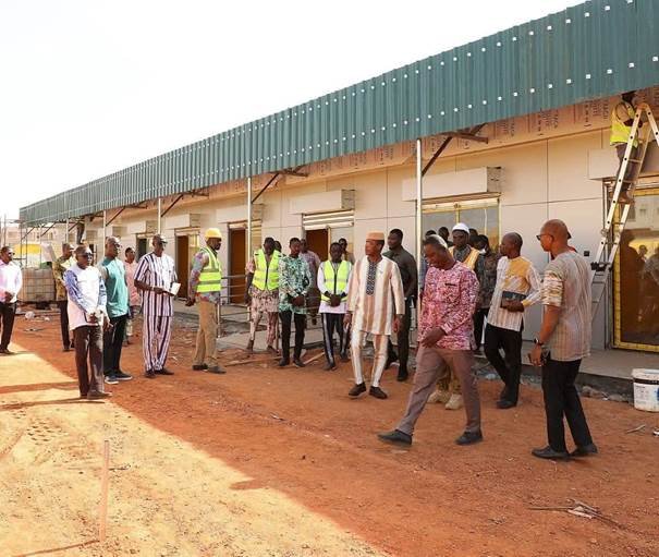 FASO YAAR : LE MINISTRE DU COMMERCE SE FÉLICITE DE L’AVANCEMENT DES TRAVAUX