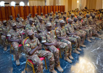 MILITAIRES LIBÉRÉS : LES 82 SOLDATS PRÉSENTÉS AU PRÉSIDENT ASSIMI GOÏTA