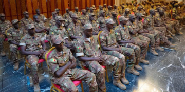 MILITAIRES LIBÉRÉS : LES 82 SOLDATS PRÉSENTÉS AU PRÉSIDENT ASSIMI GOÏTA